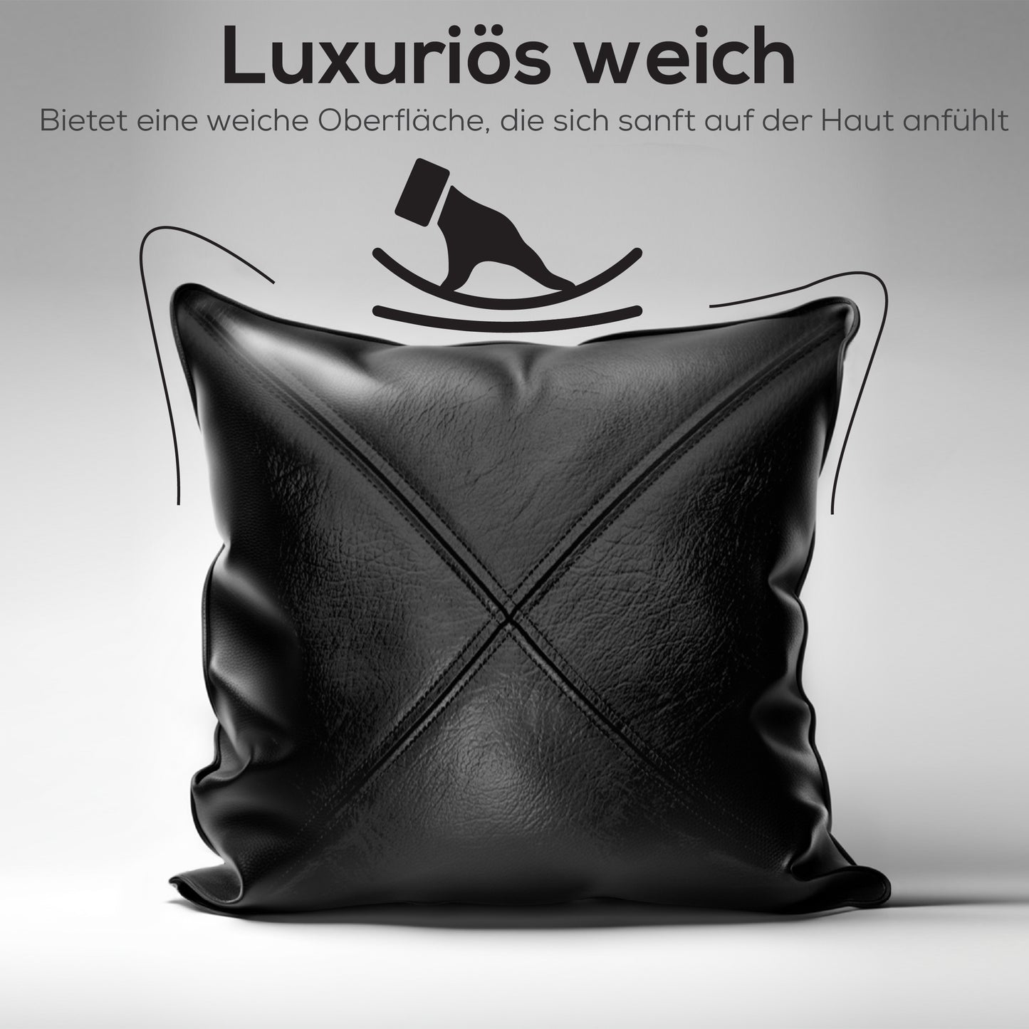 Kissenbezug aus Nappaleder