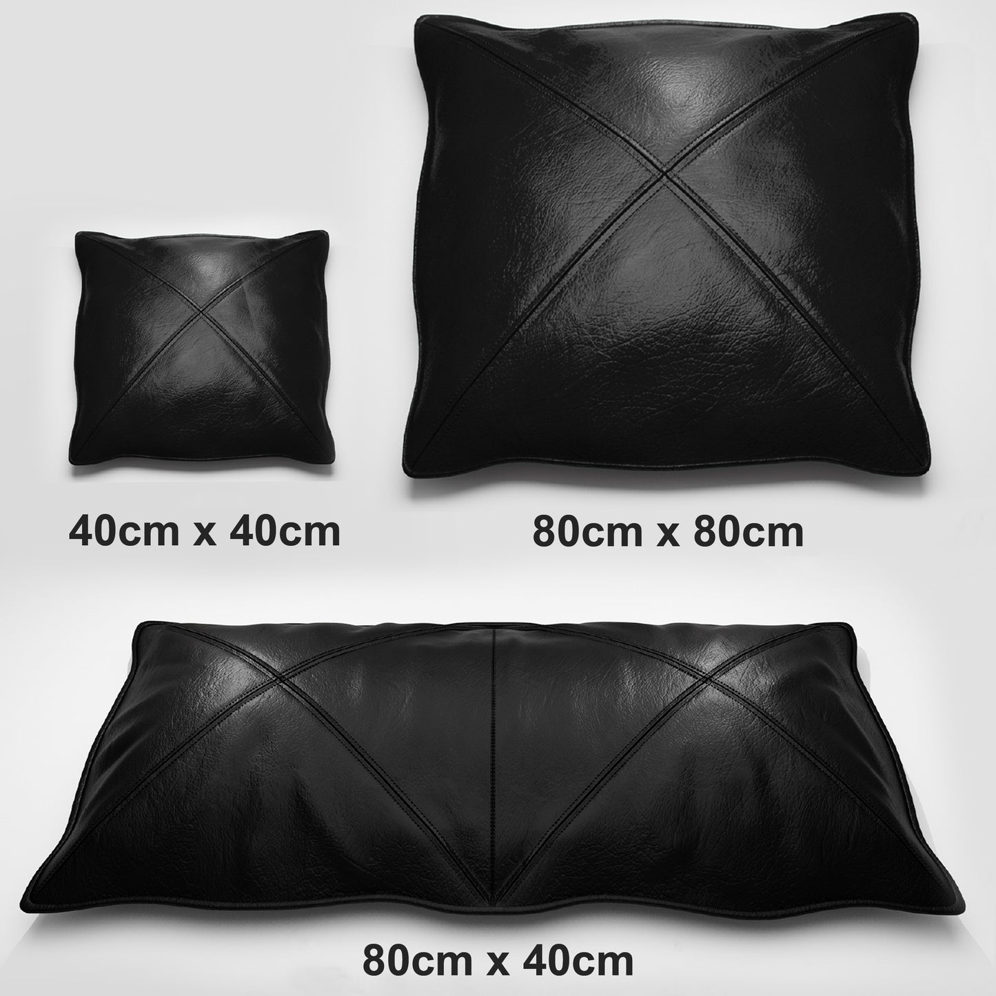 Kissenbezug aus Nappaleder