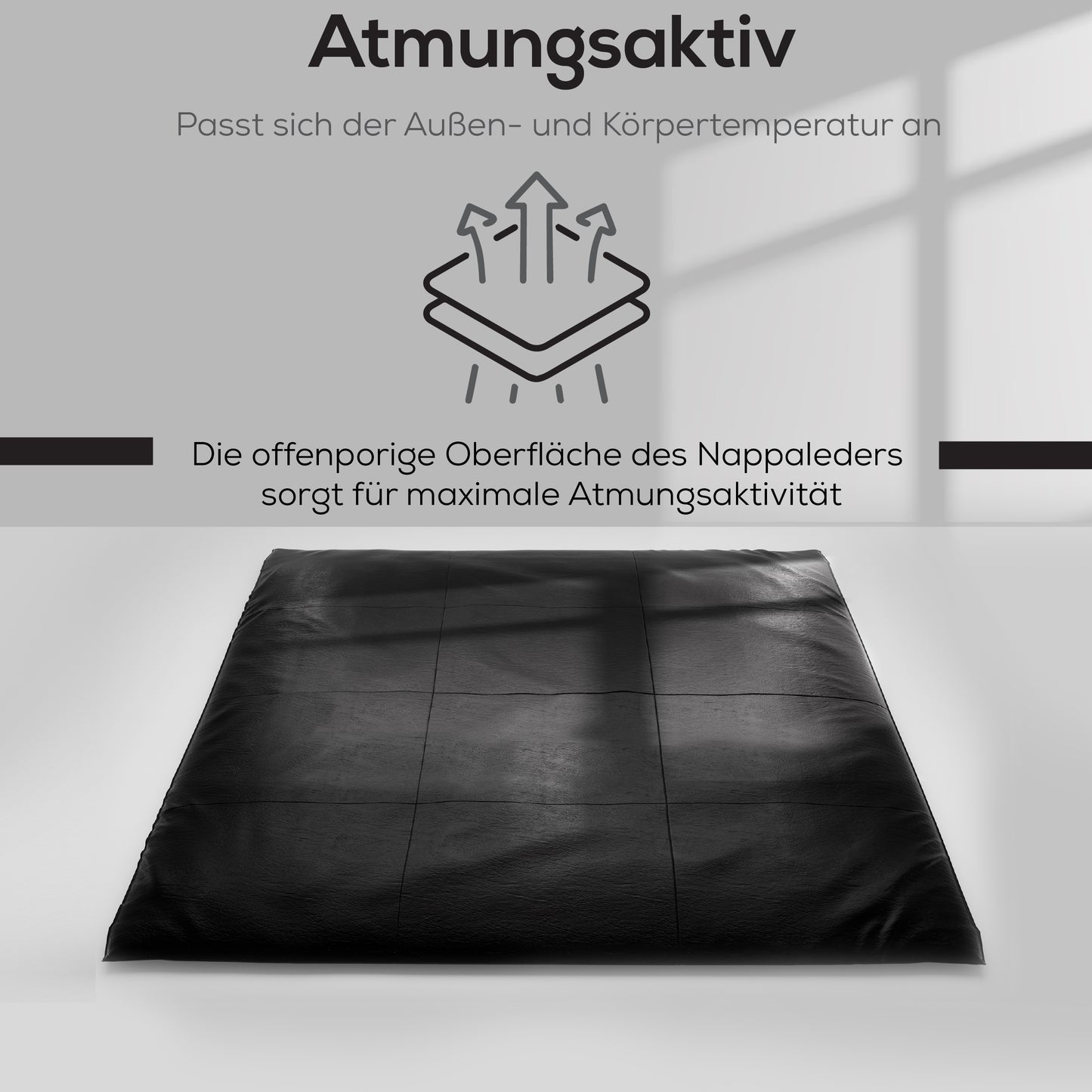 Bettdeckenbezug aus Nappaleder