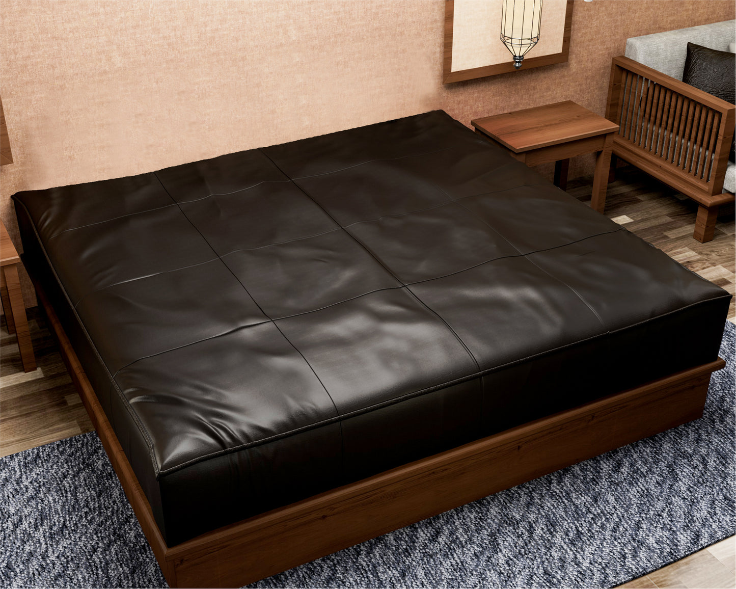 Matratzenbezug aus Nappaleder