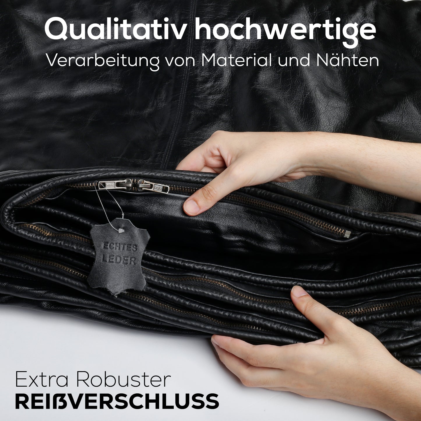 Matratzenbezug aus Nappaleder