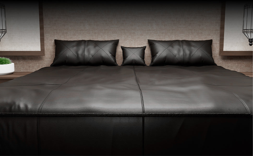 Matratzenbezug aus Nappaleder