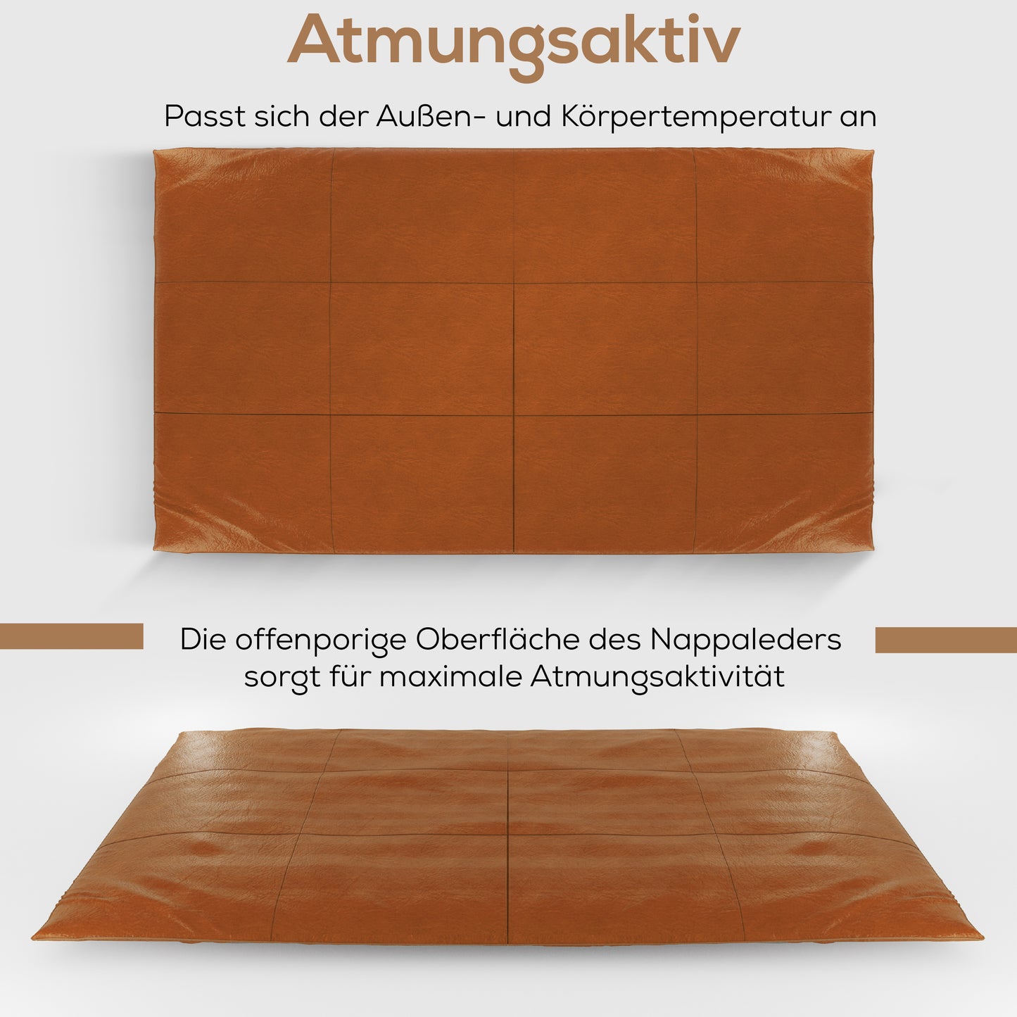 Bettdeckenbezug aus Nappaleder