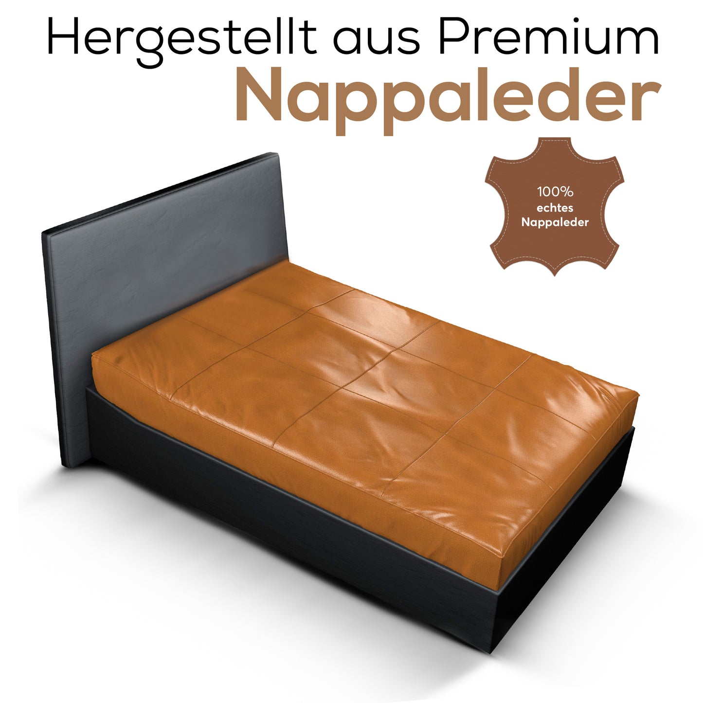 Matratzenbezug aus Nappaleder