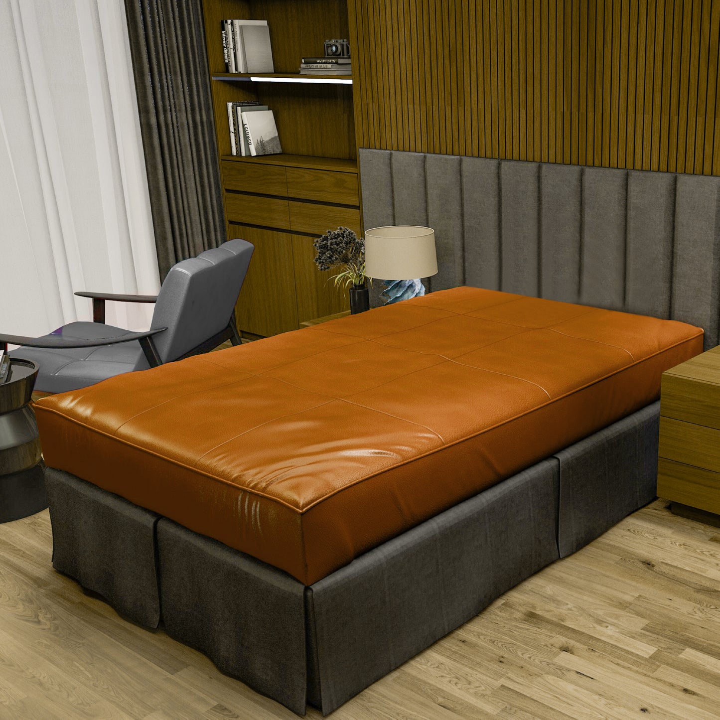 Matratzenbezug aus Nappaleder