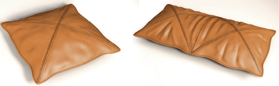 Kissenbezug aus Nappaleder
