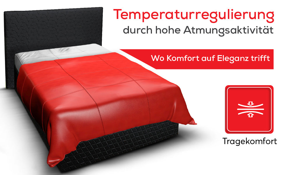 Bettdeckenbezug aus Nappaleder