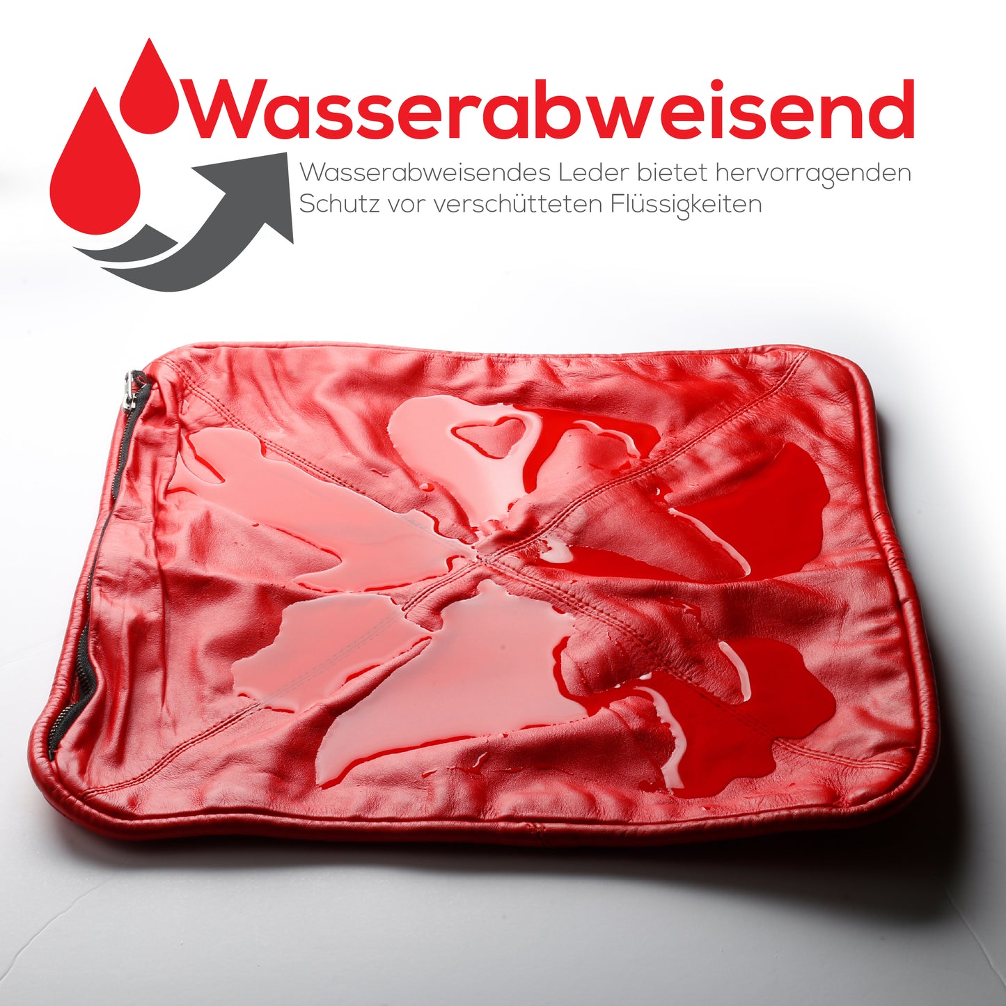 Kissenbezug aus Nappaleder