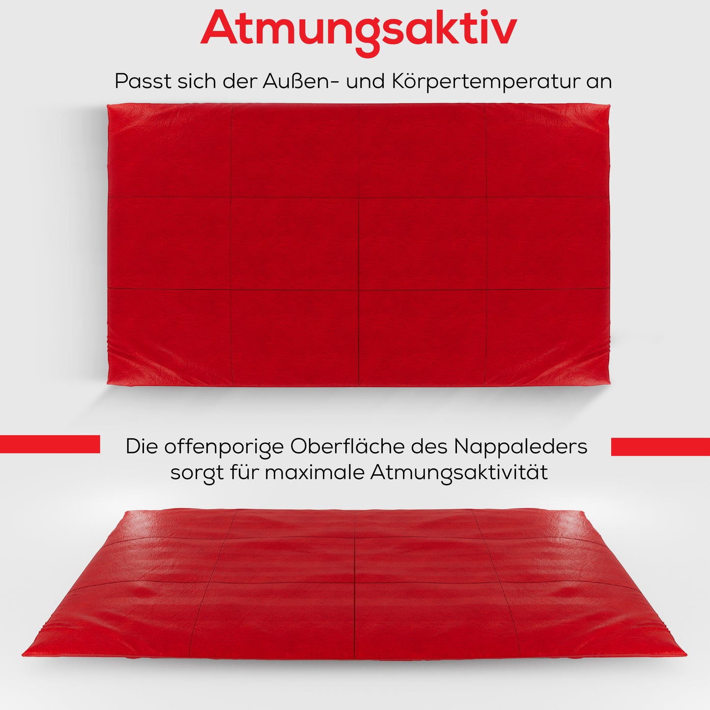 Bettdeckenbezug aus Nappaleder