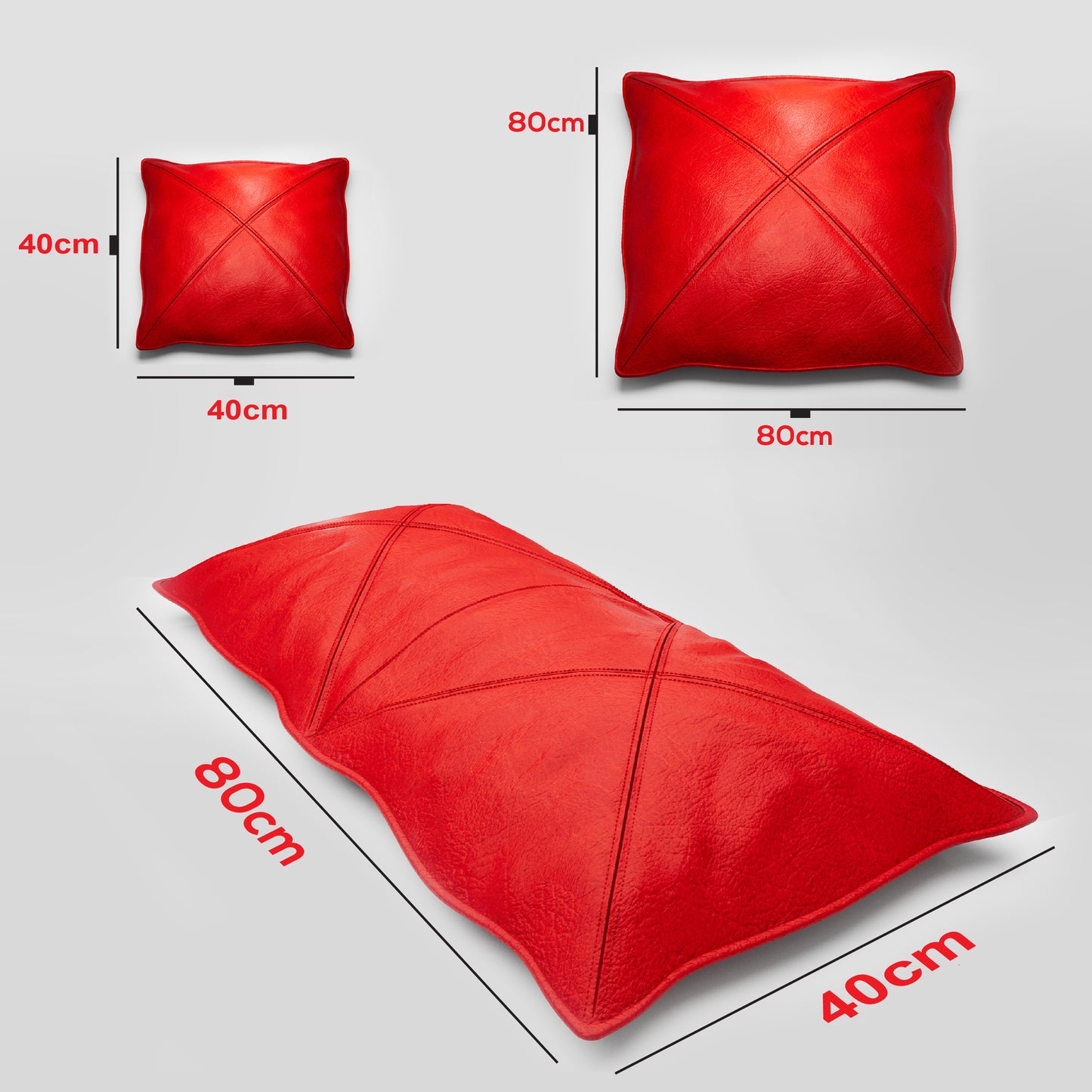 Kissenbezug aus Nappaleder