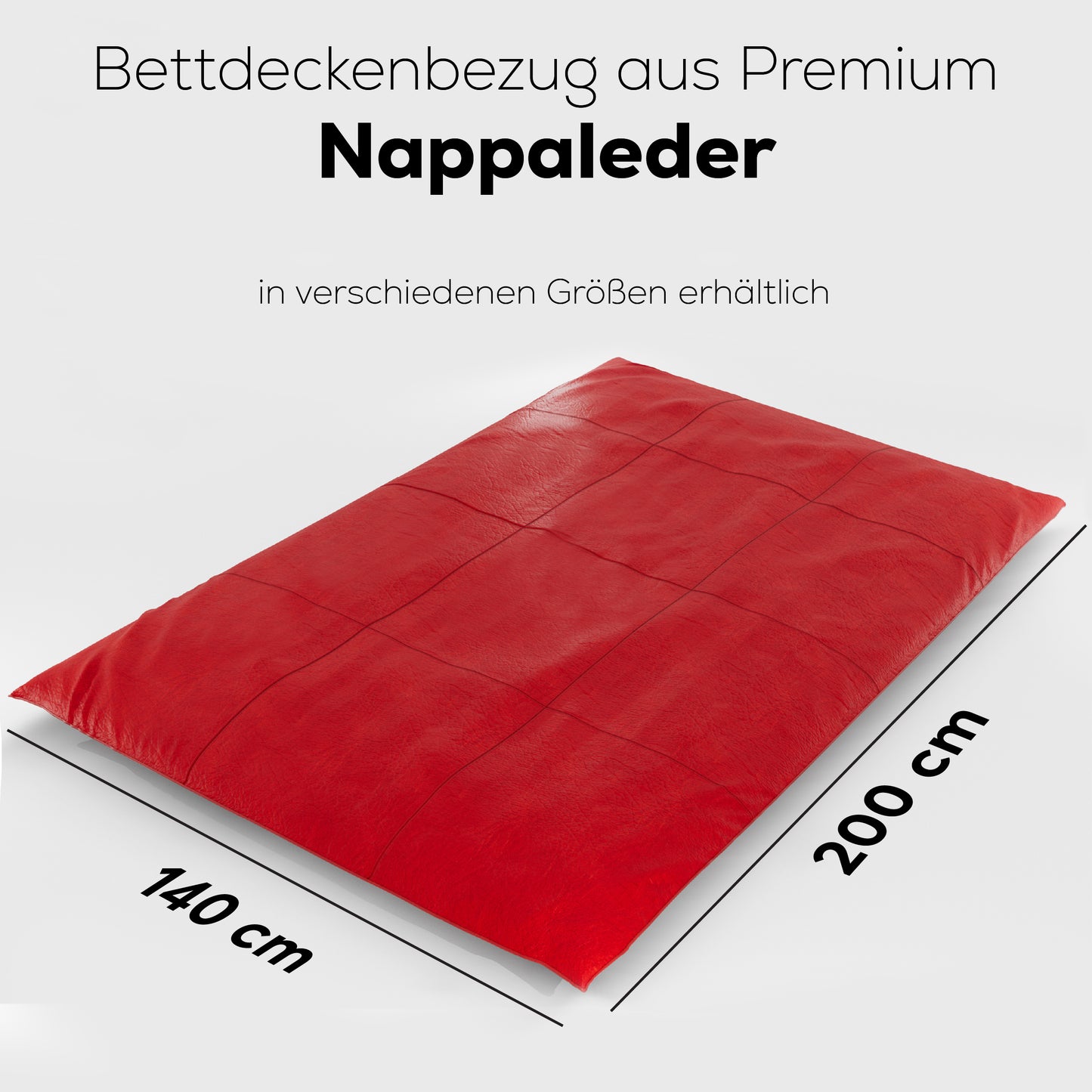 Bettdeckenbezug aus Nappaleder