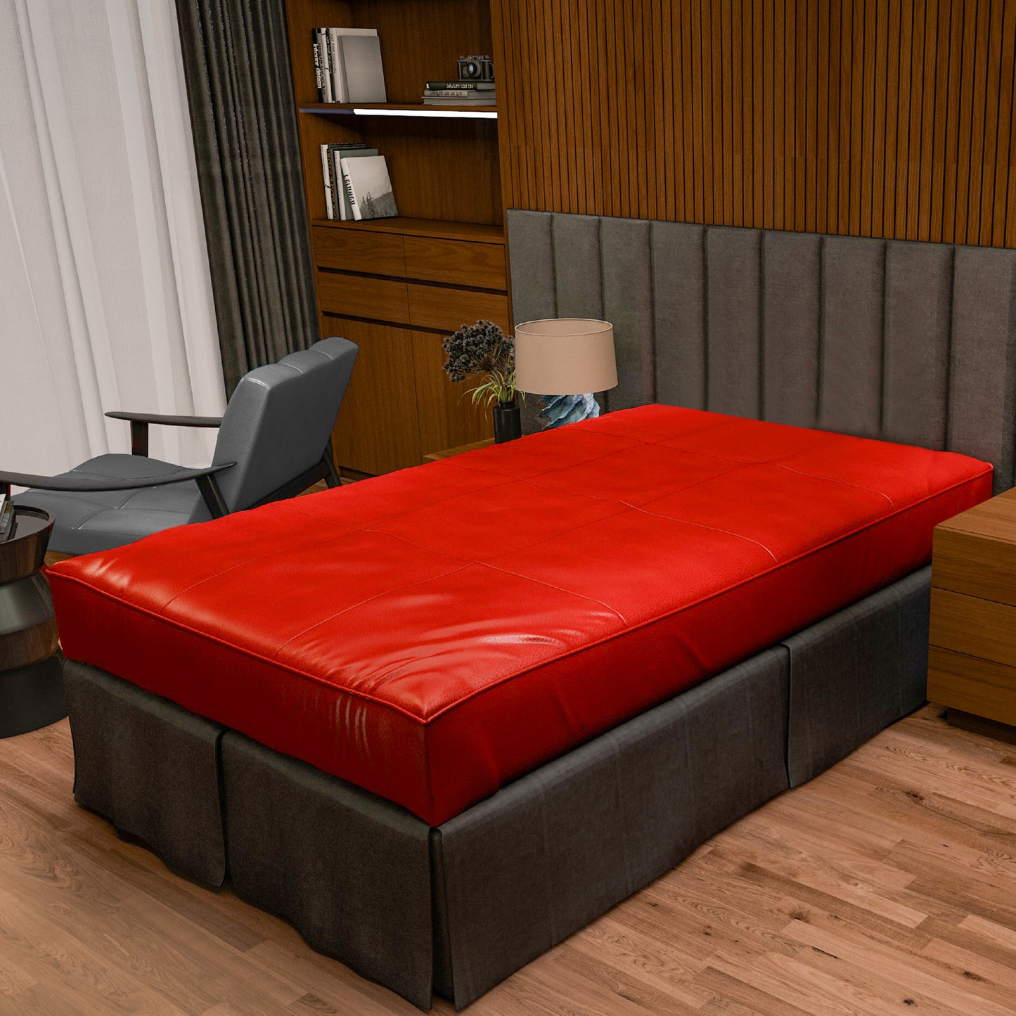 Matratzenbezug aus Nappaleder