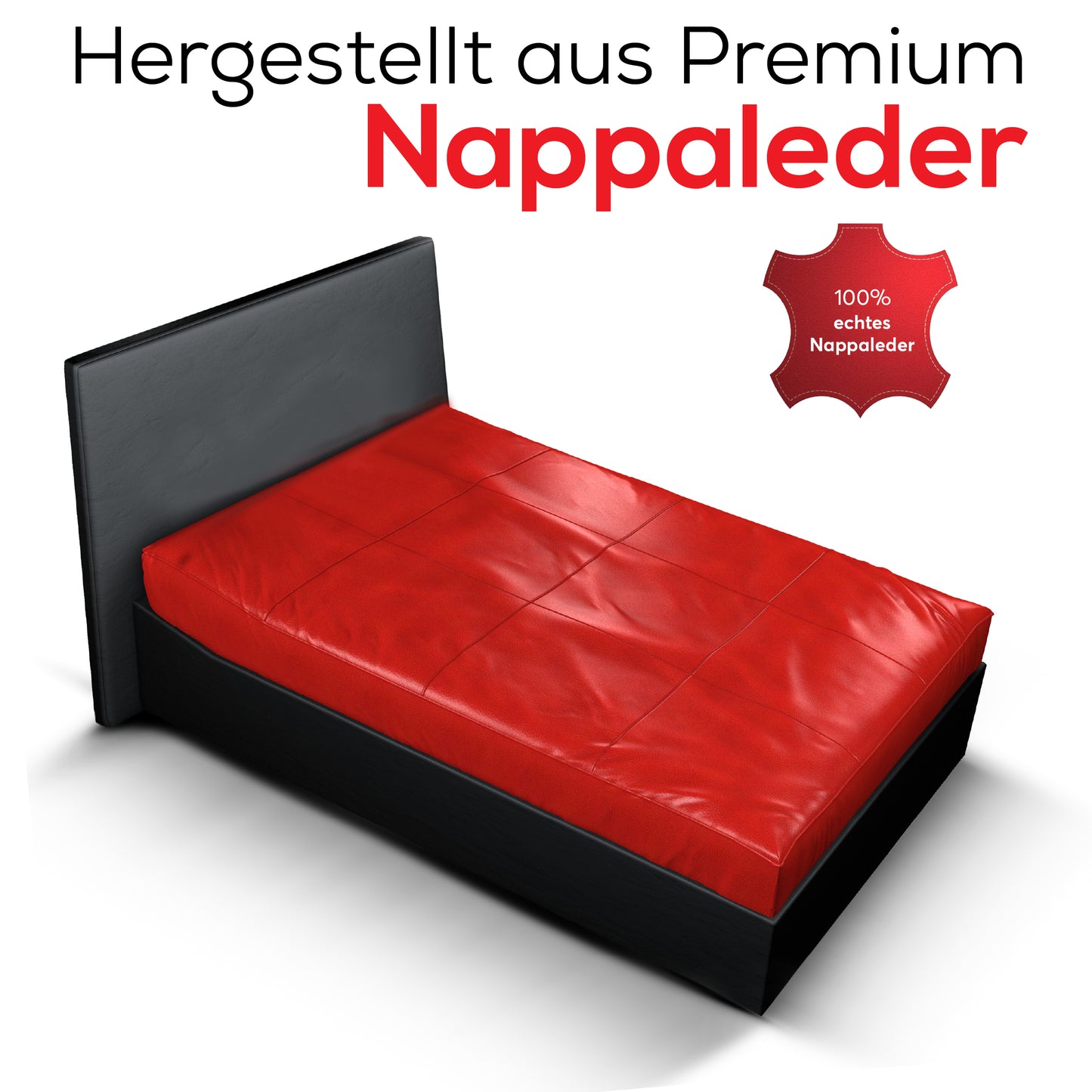Matratzenbezug aus Nappaleder