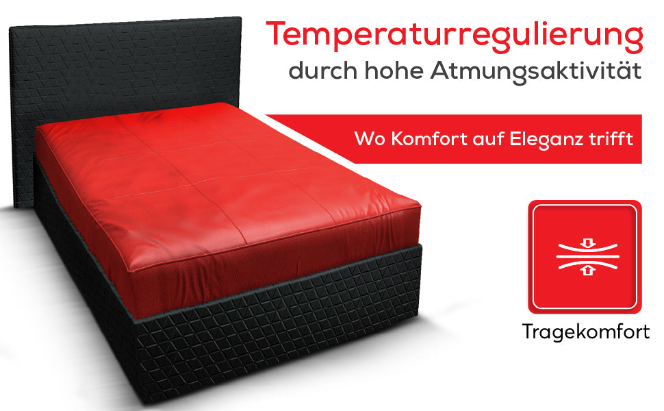 Matratzenbezug aus Nappaleder